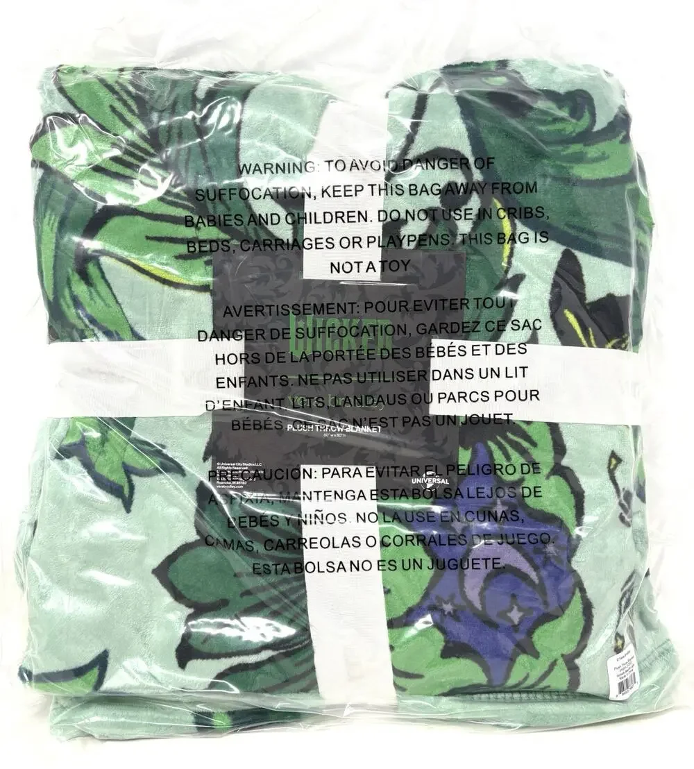 Vera Bradley Wicked Throw Blanket Green Wickedly Beautiful 50X80